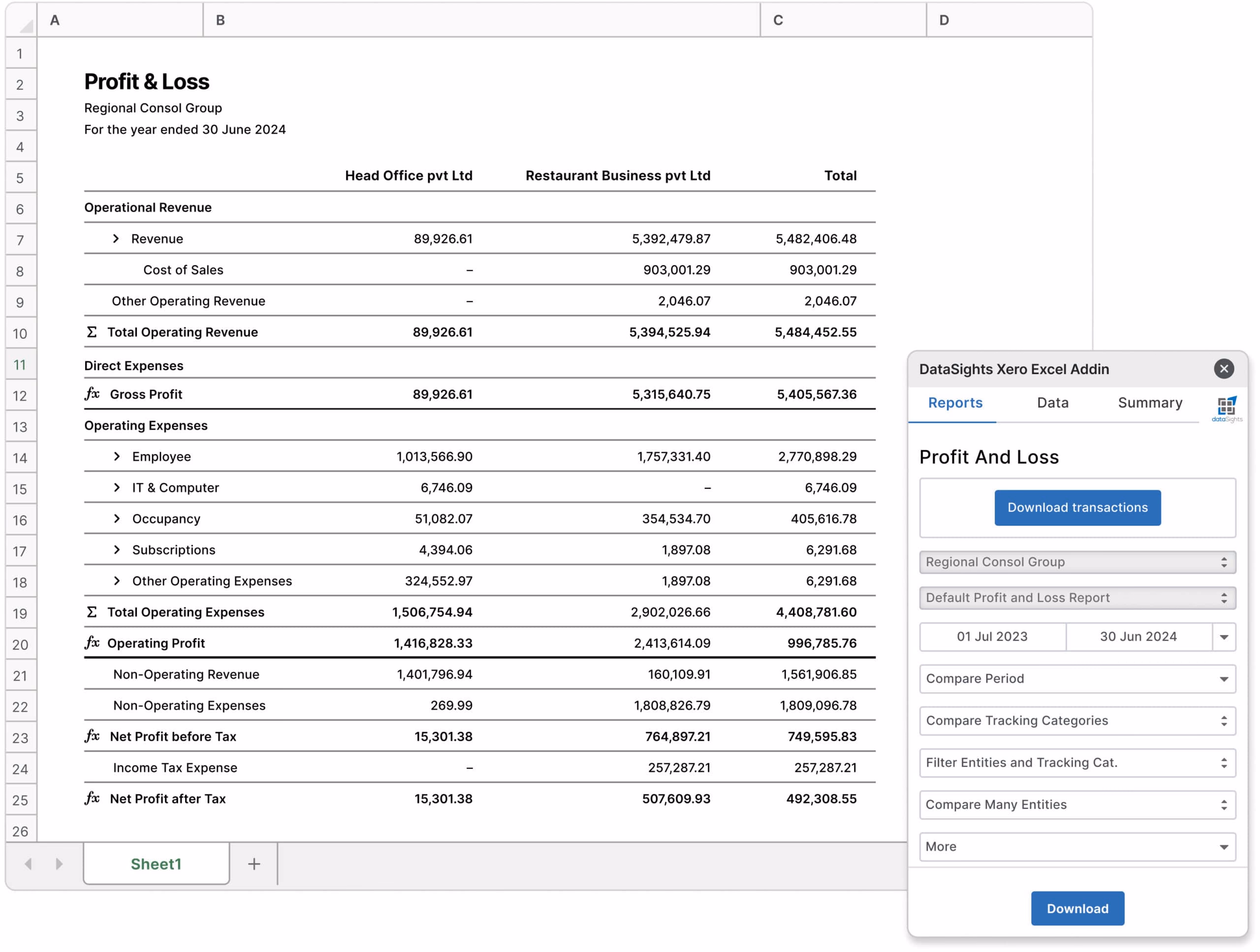 Excel Reports