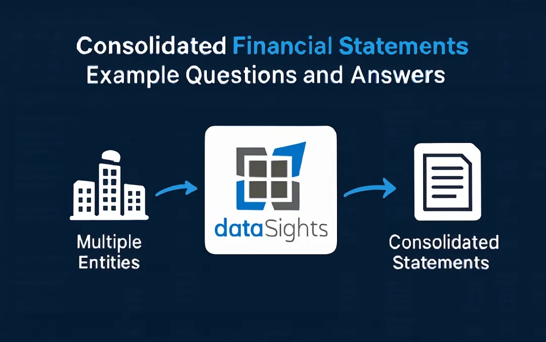 Consolidated Financial Statements Example Questions and Answers: Worked Examples + Journal Entries